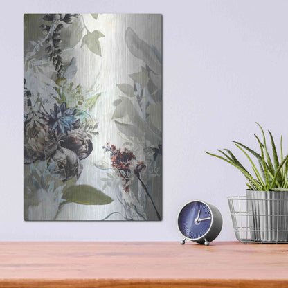 Luxe Metal Art 'Green Garden' by Design Fabrikken, Metal Wall Art,12x16