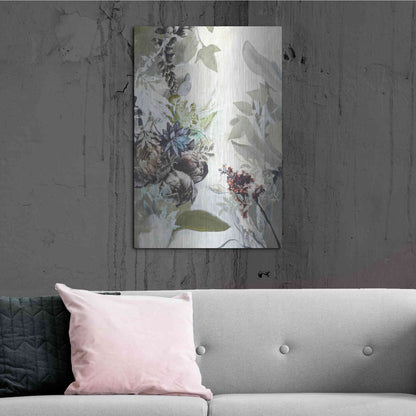 Luxe Metal Art 'Green Garden' by Design Fabrikken, Metal Wall Art,24x36