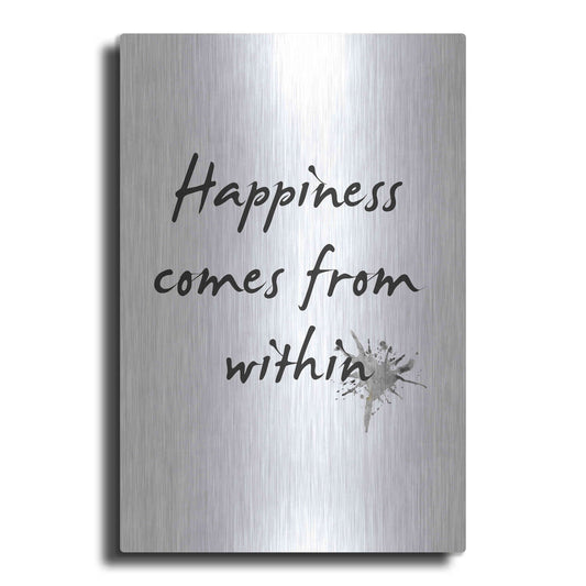 Luxe Metal Art 'Happiness' by Design Fabrikken, Metal Wall Art