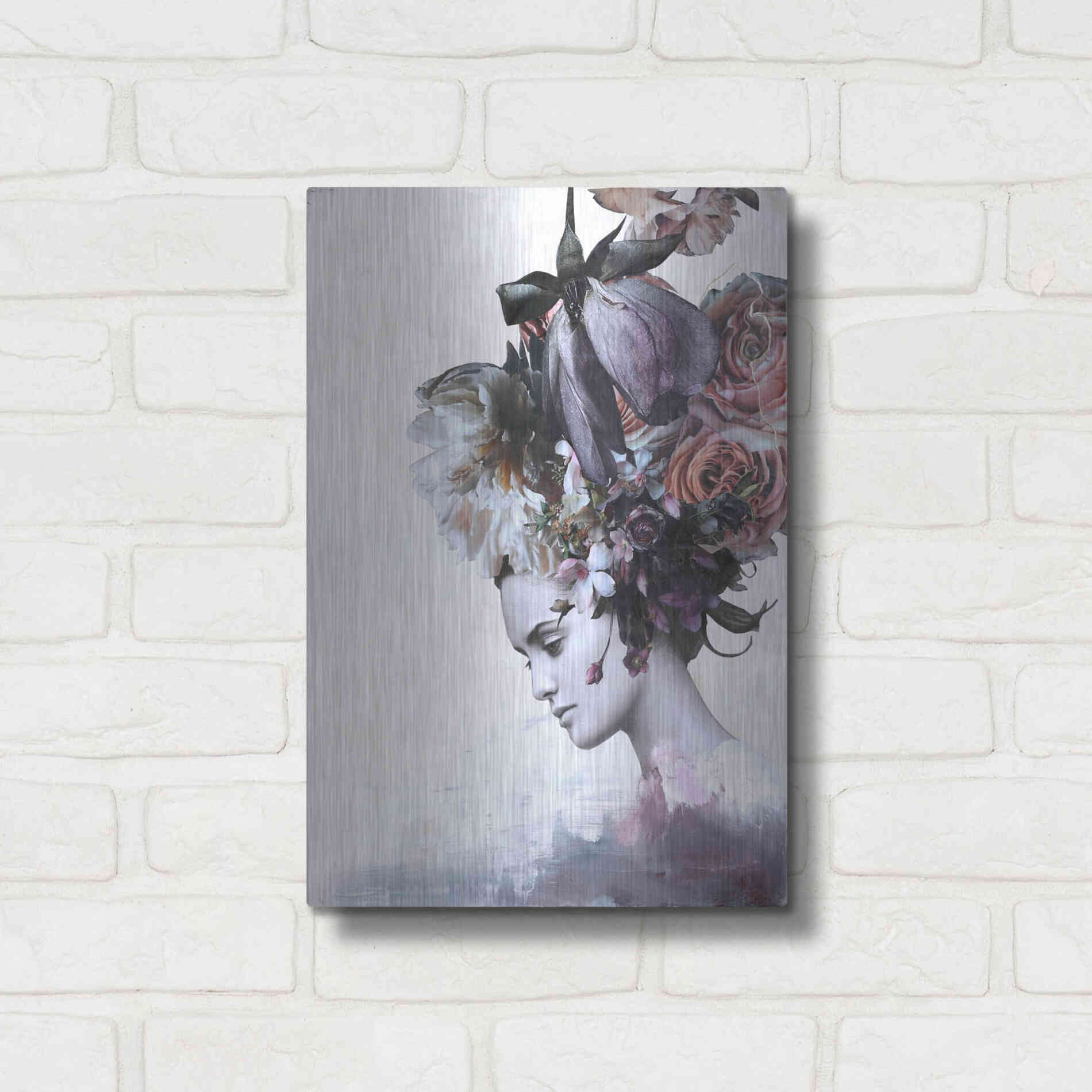 Luxe Metal Art 'Haute Couture 7' by Design Fabrikken, Metal Wall Art,12x16