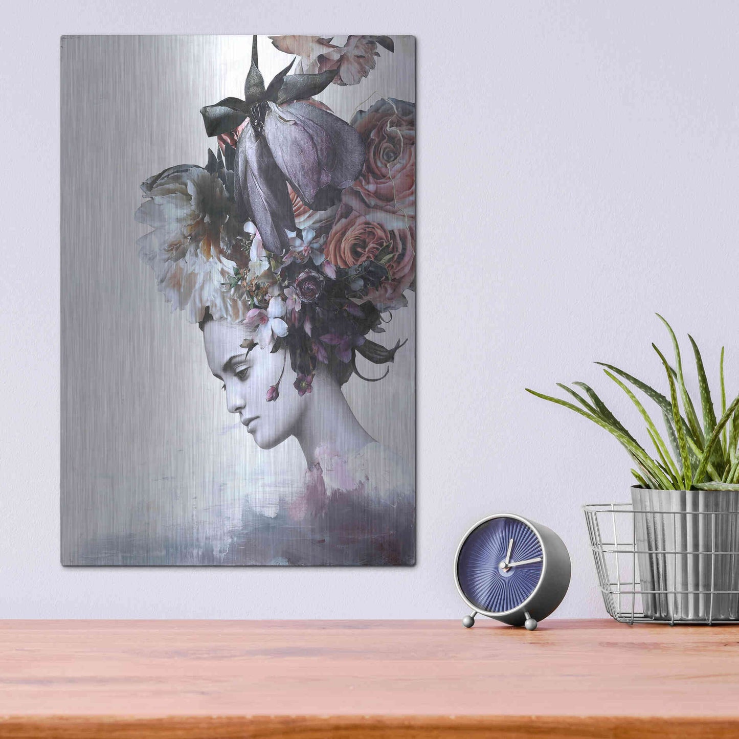 Luxe Metal Art 'Haute Couture 7' by Design Fabrikken, Metal Wall Art,12x16