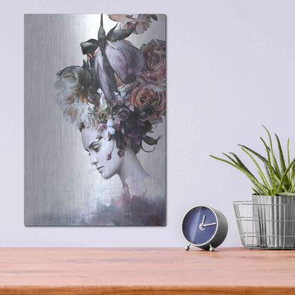 Luxe Metal Art 'Haute Couture 7' by Design Fabrikken, Metal Wall Art,12x16