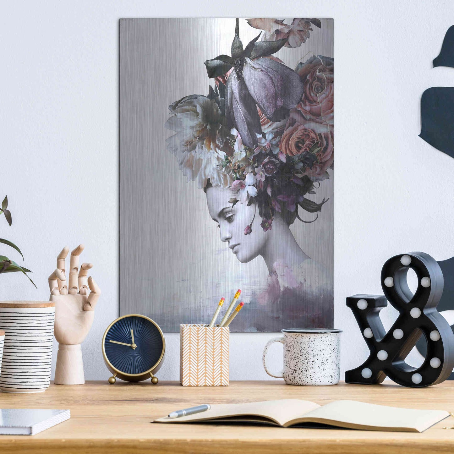Luxe Metal Art 'Haute Couture 7' by Design Fabrikken, Metal Wall Art,12x16
