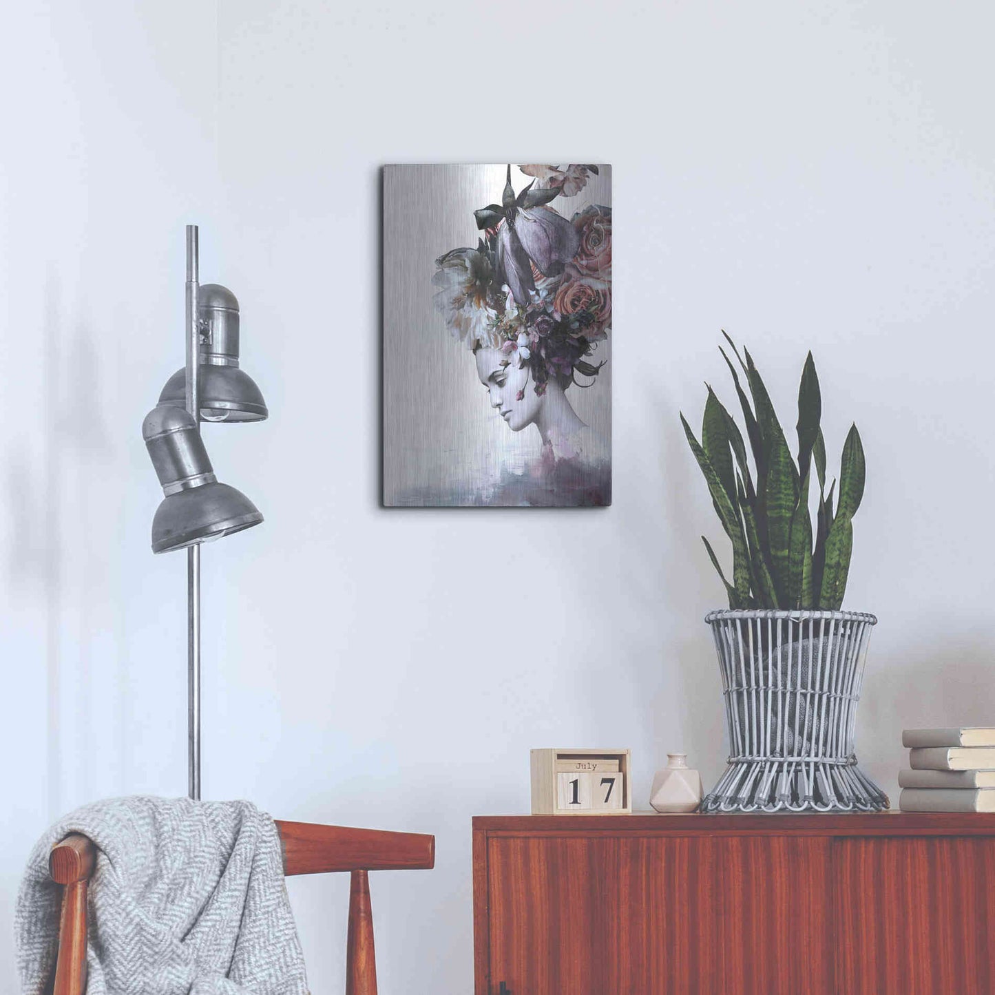 Luxe Metal Art 'Haute Couture 7' by Design Fabrikken, Metal Wall Art,16x24