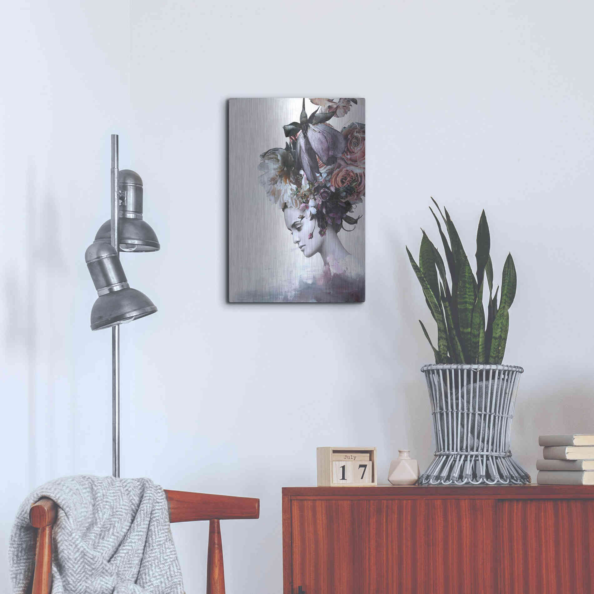 Luxe Metal Art 'Haute Couture 7' by Design Fabrikken, Metal Wall Art,16x24
