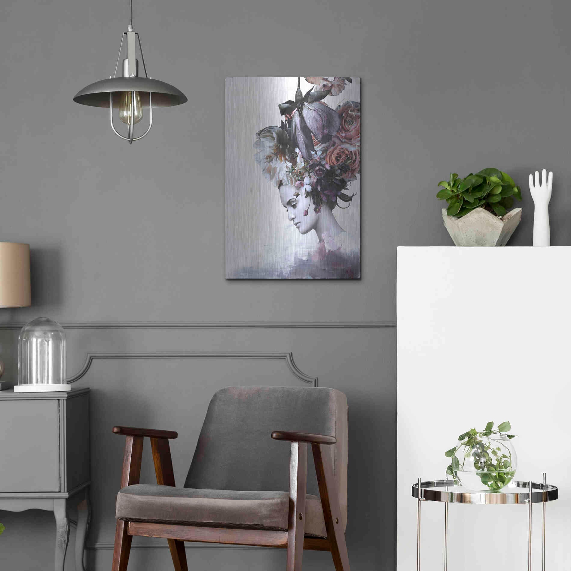 Luxe Metal Art 'Haute Couture 7' by Design Fabrikken, Metal Wall Art,16x24