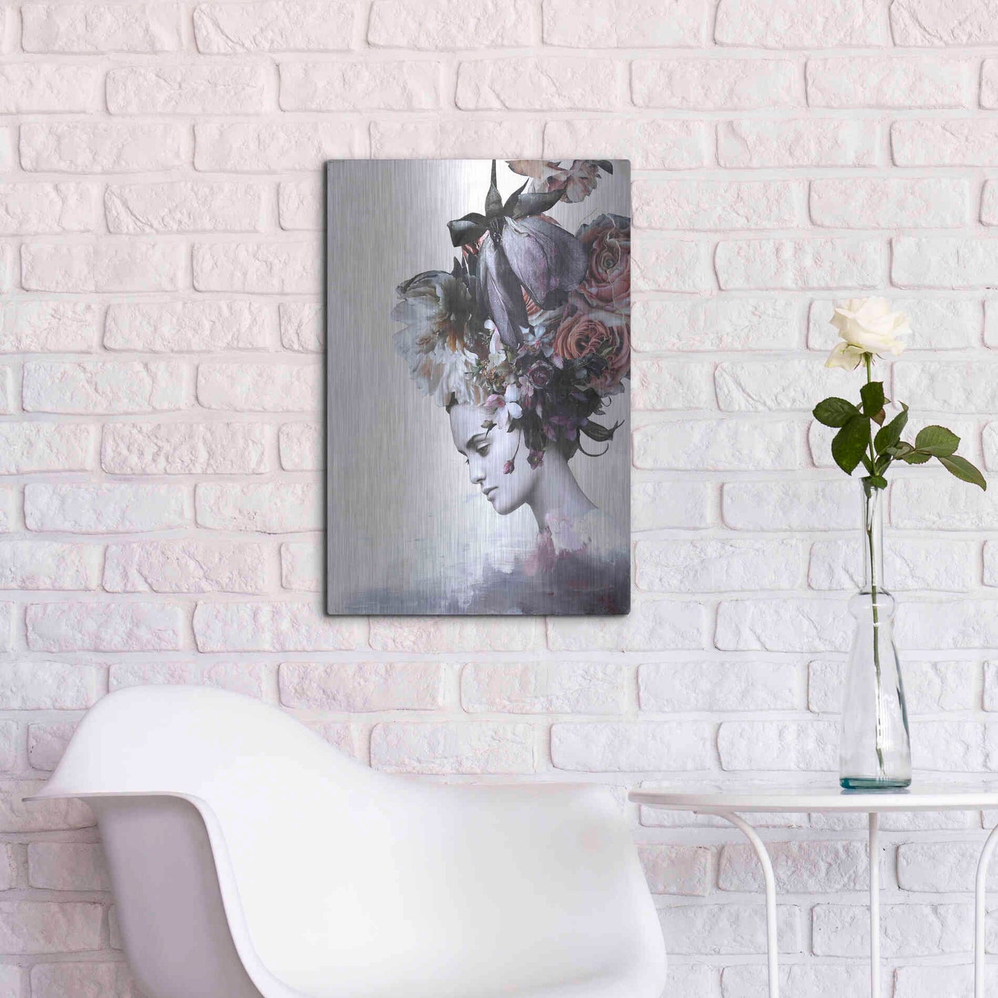 Luxe Metal Art 'Haute Couture 7' by Design Fabrikken, Metal Wall Art,16x24