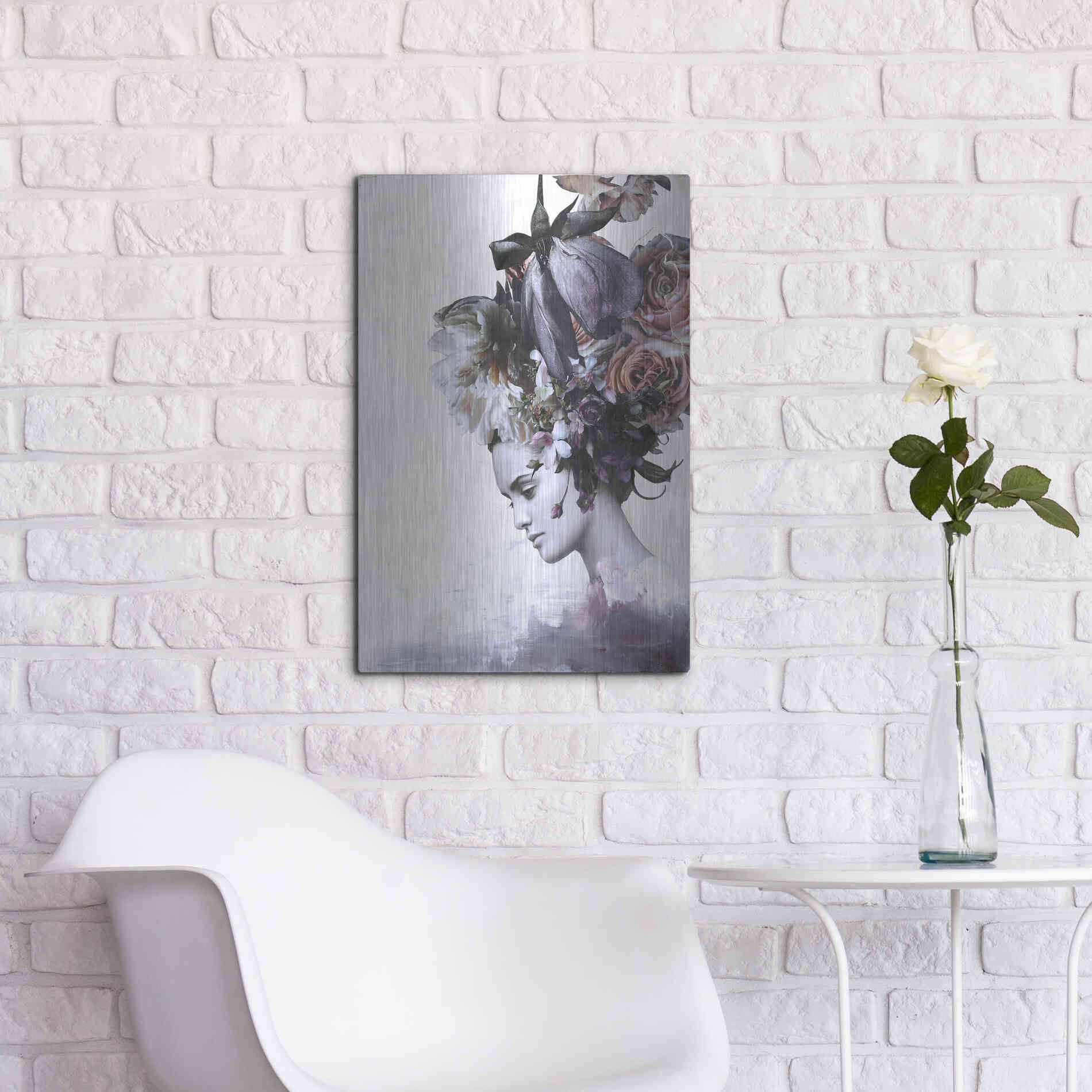 Luxe Metal Art 'Haute Couture 7' by Design Fabrikken, Metal Wall Art,16x24