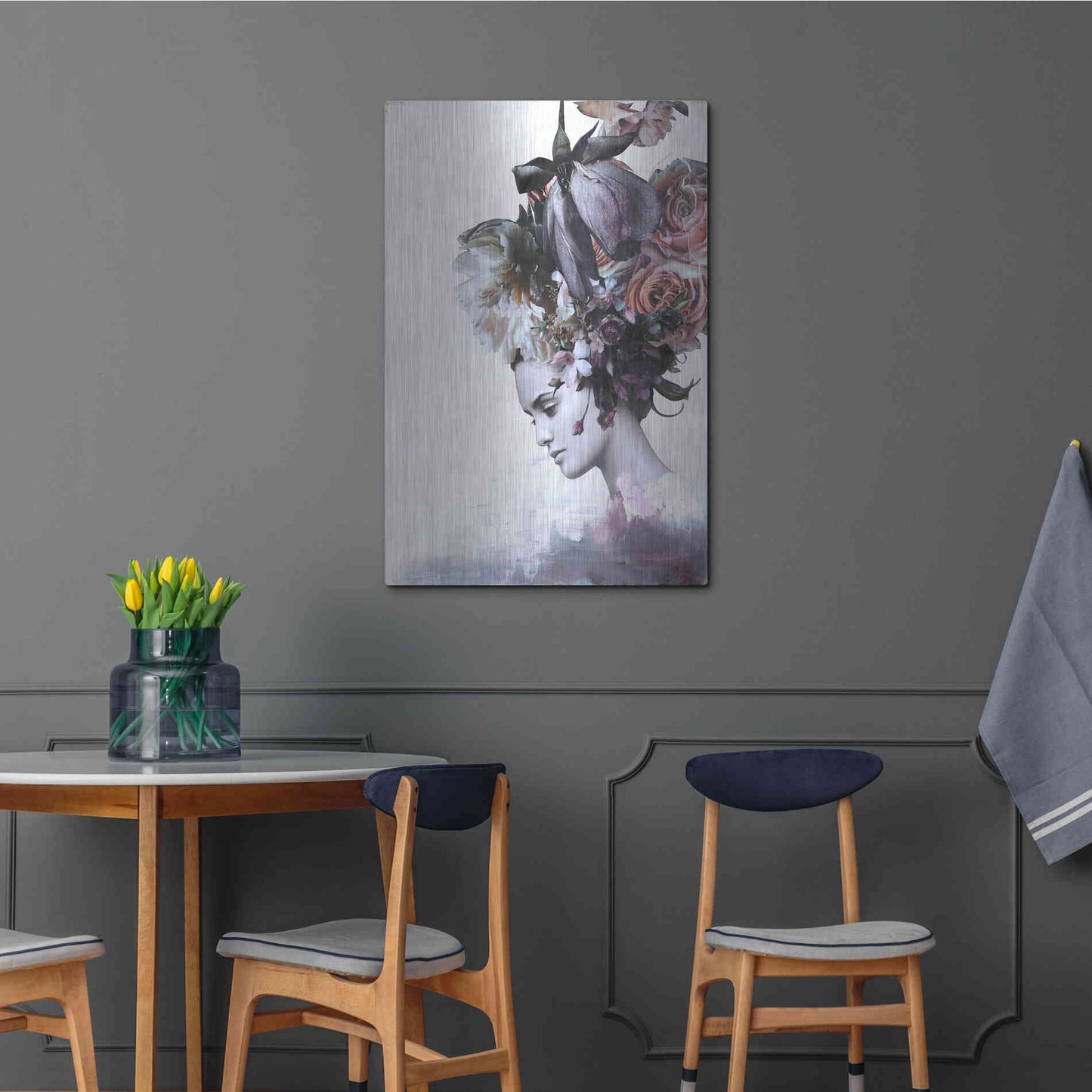 Luxe Metal Art 'Haute Couture 7' by Design Fabrikken, Metal Wall Art,24x36