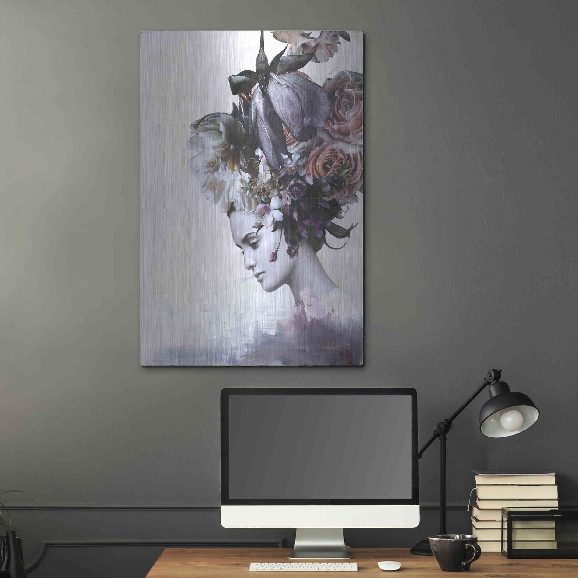 Luxe Metal Art 'Haute Couture 7' by Design Fabrikken, Metal Wall Art,24x36