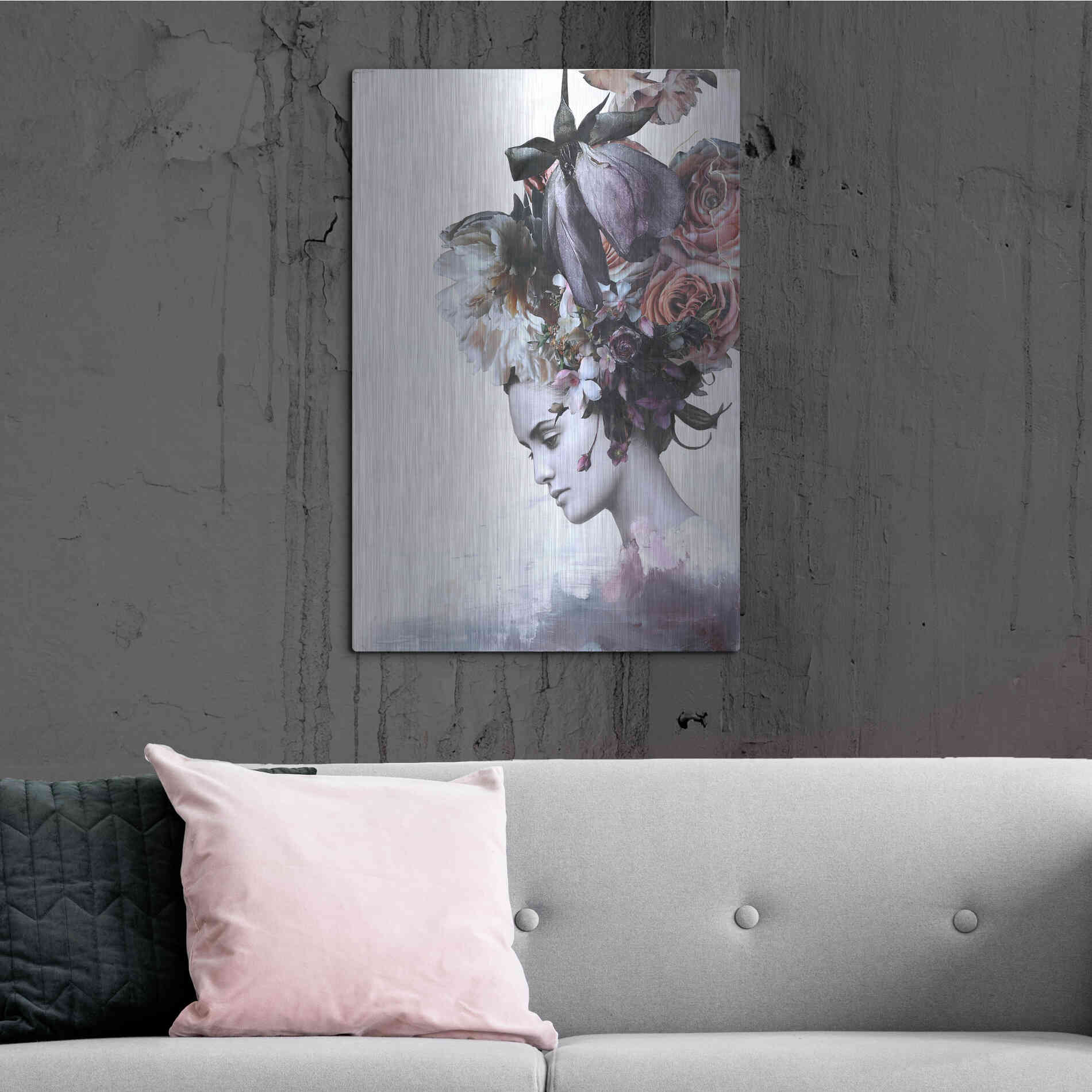 Luxe Metal Art 'Haute Couture 7' by Design Fabrikken, Metal Wall Art,24x36