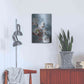 Luxe Metal Art 'Haute Couture Blue' by Design Fabrikken, Metal Wall Art,16x24
