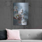 Luxe Metal Art 'Haute Couture Blue' by Design Fabrikken, Metal Wall Art,24x36