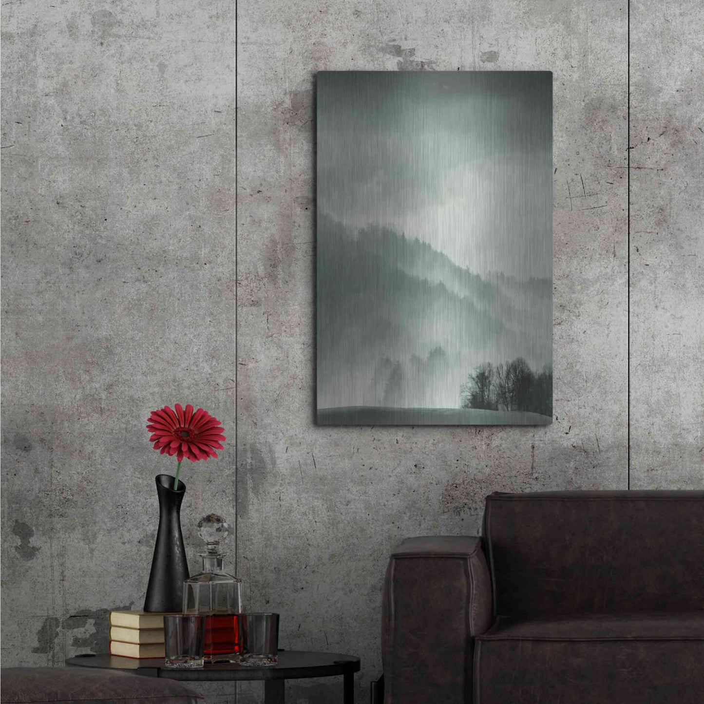 Luxe Metal Art 'Holy Land' by Design Fabrikken, Metal Wall Art,24x36