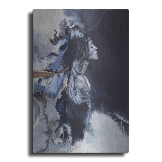 Luxe Metal Art 'Imperfection Blue' by Design Fabrikken, Metal Wall Art