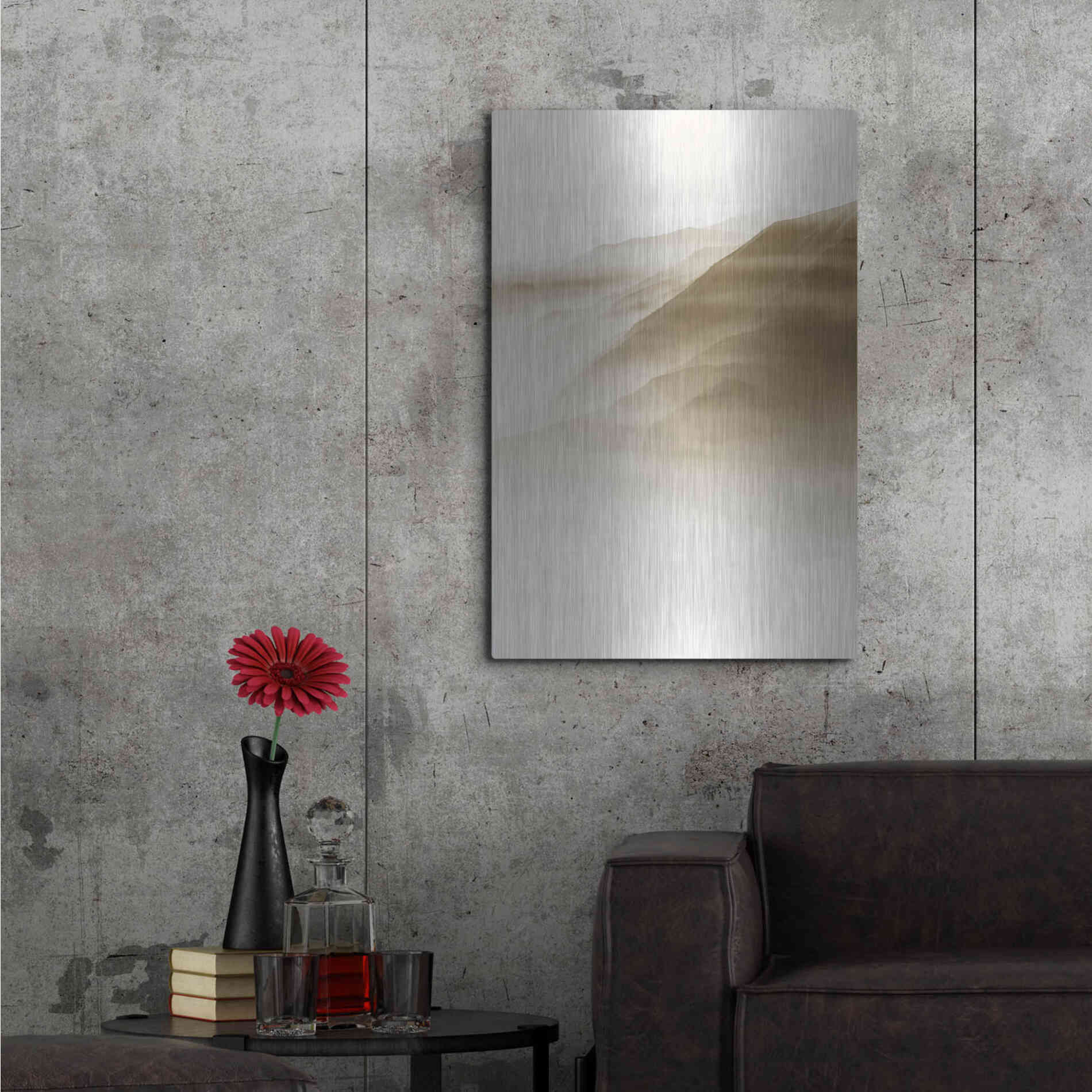 Luxe Metal Art 'In My Time' by Design Fabrikken, Metal Wall Art,24x36