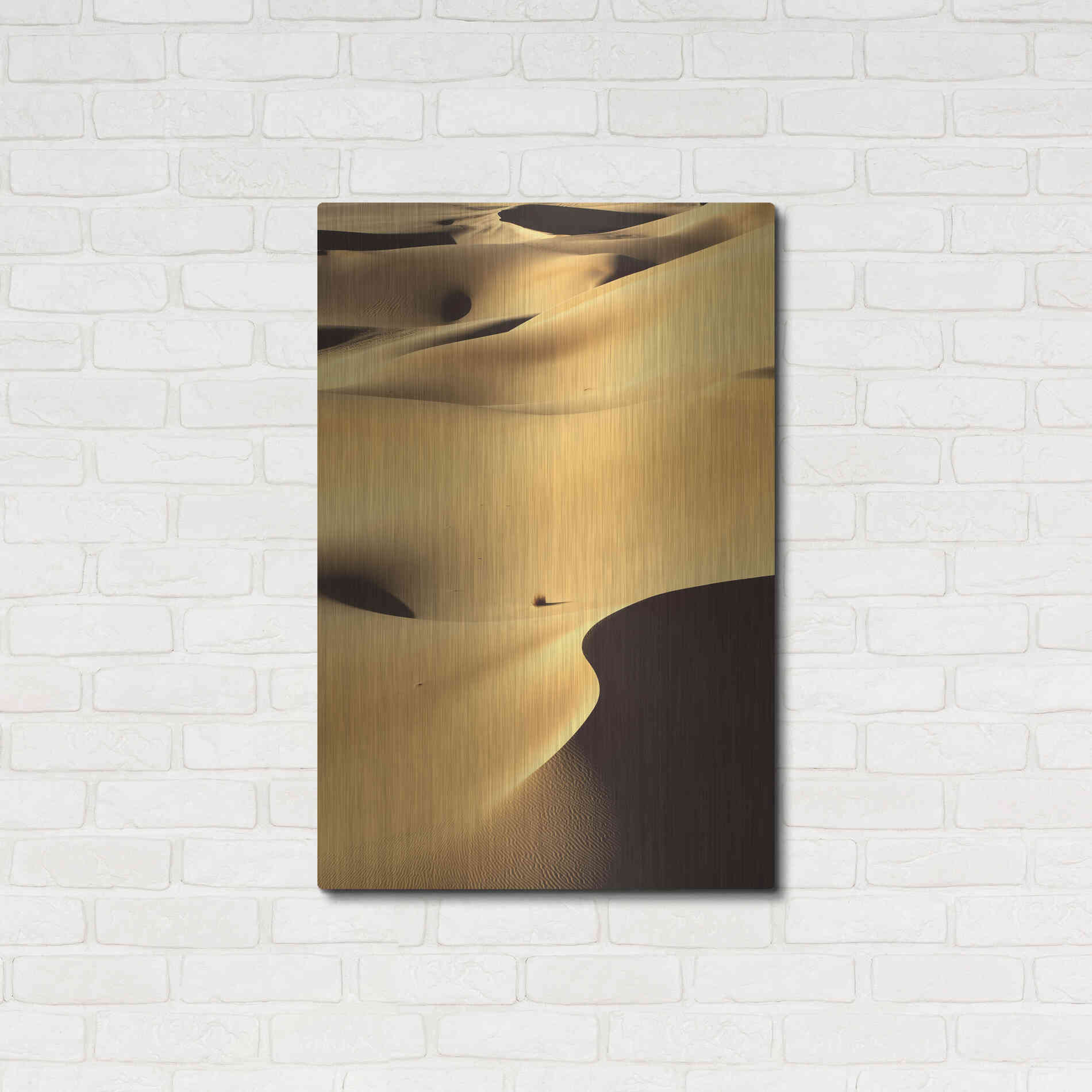 Luxe Metal Art 'In the Dunes 1' by Design Fabrikken, Metal Wall Art,24x36