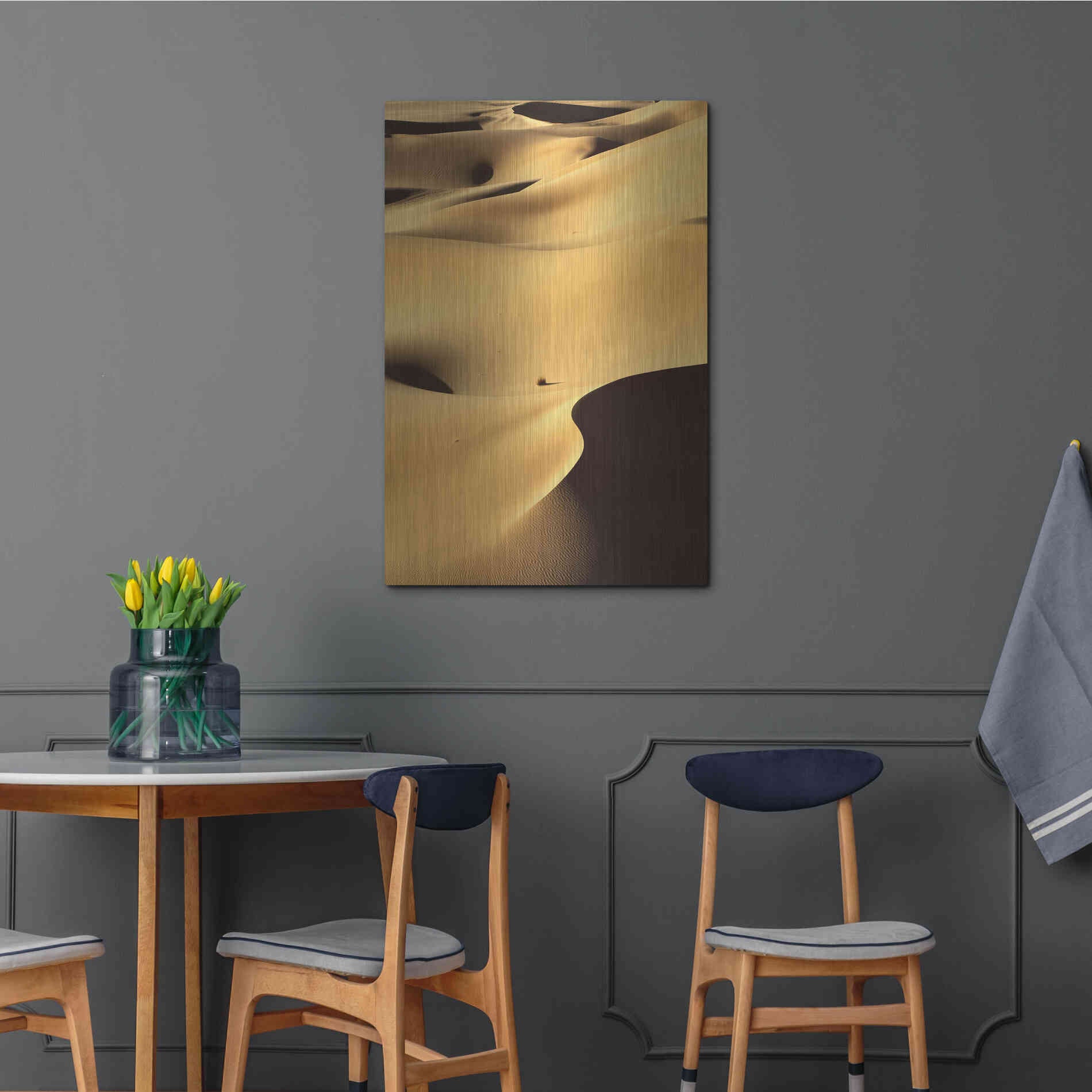 Luxe Metal Art 'In the Dunes 1' by Design Fabrikken, Metal Wall Art,24x36