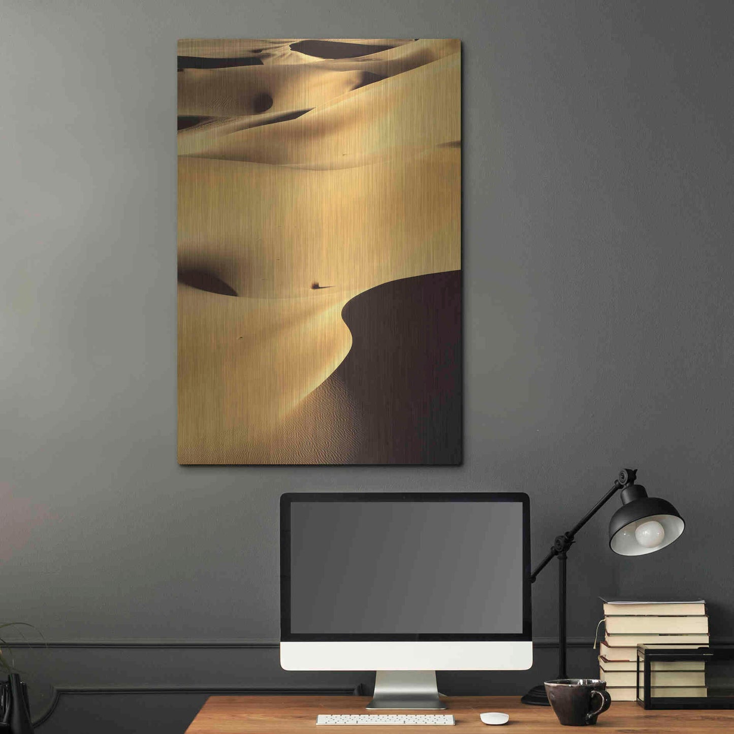 Luxe Metal Art 'In the Dunes 1' by Design Fabrikken, Metal Wall Art,24x36