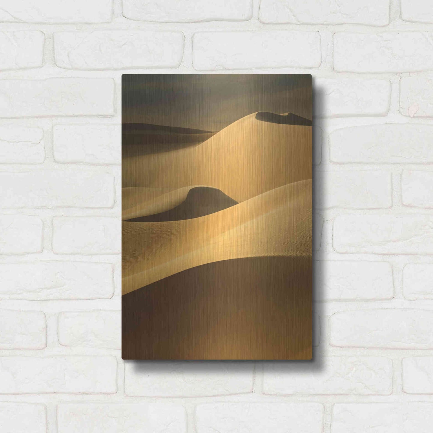 Luxe Metal Art 'In the Dunes 3' by Design Fabrikken, Metal Wall Art,12x16
