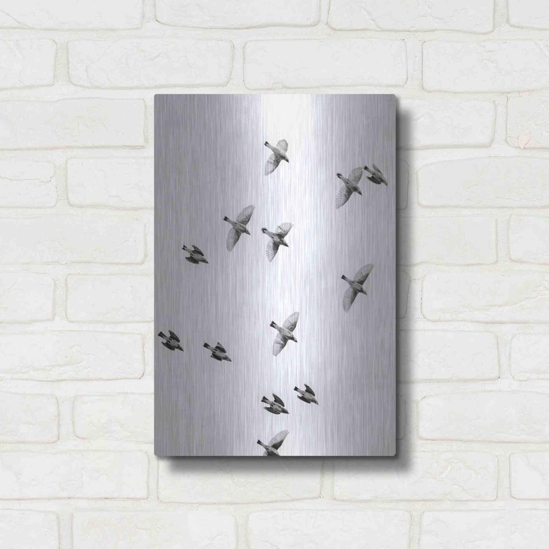 Luxe Metal Art 'In the Sky 1' by Design Fabrikken, Metal Wall Art,12x16