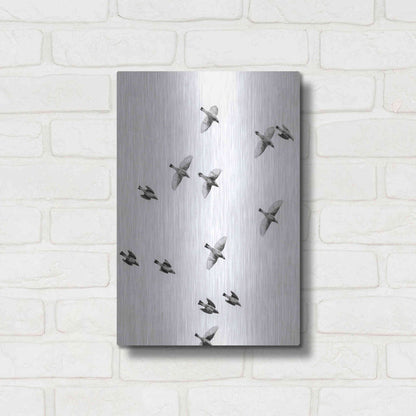 Luxe Metal Art 'In the Sky 1' by Design Fabrikken, Metal Wall Art,12x16