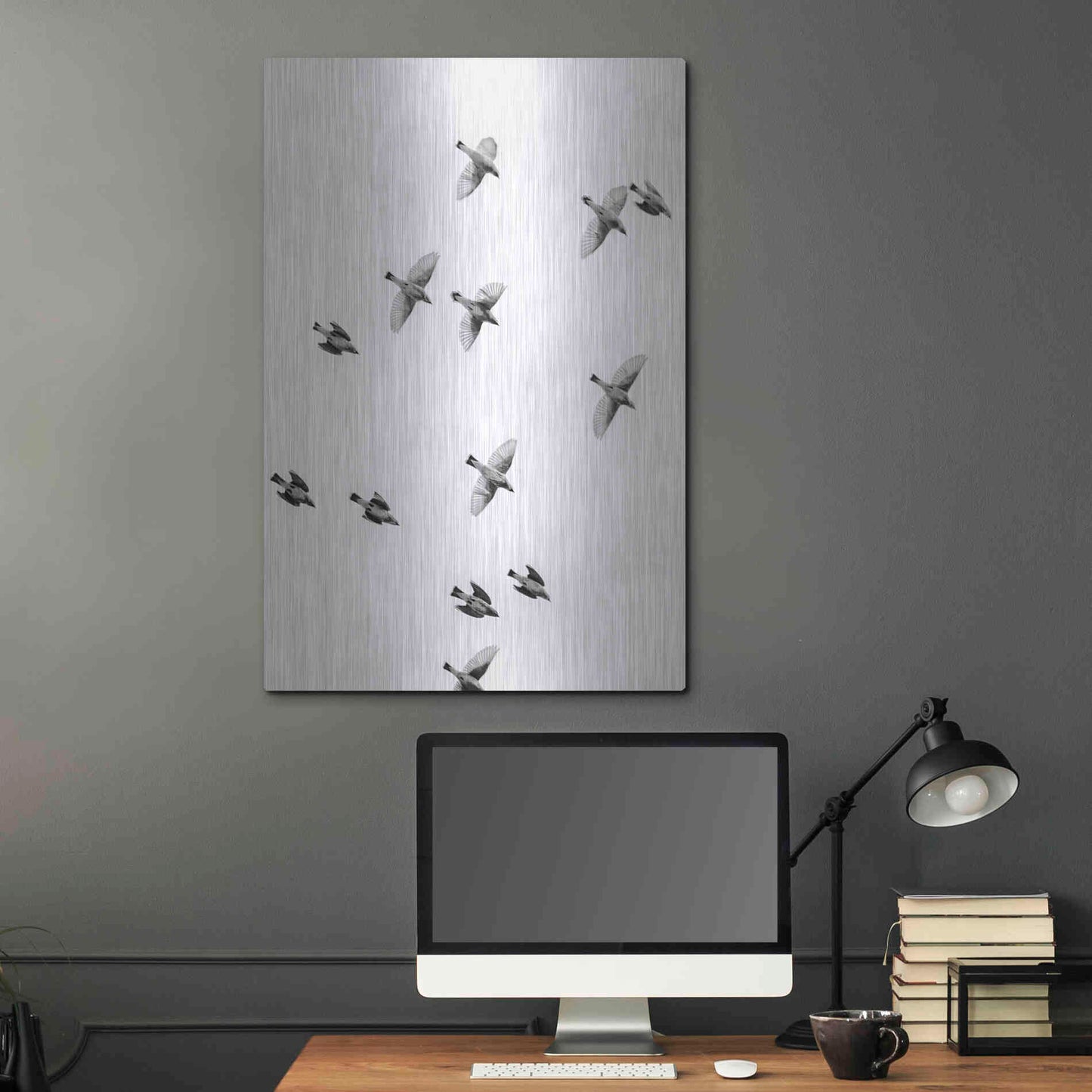 Luxe Metal Art 'In the Sky 1' by Design Fabrikken, Metal Wall Art,24x36