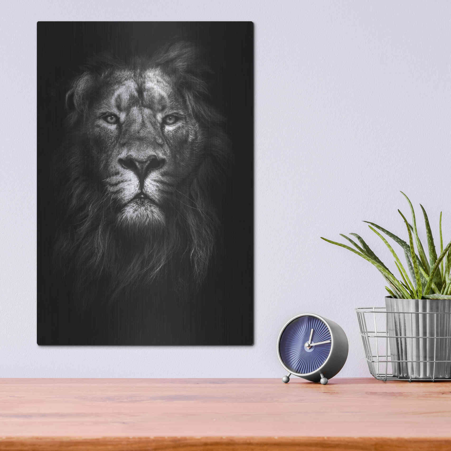 Luxe Metal Art 'King of Kings' by Design Fabrikken, Metal Wall Art,12x16