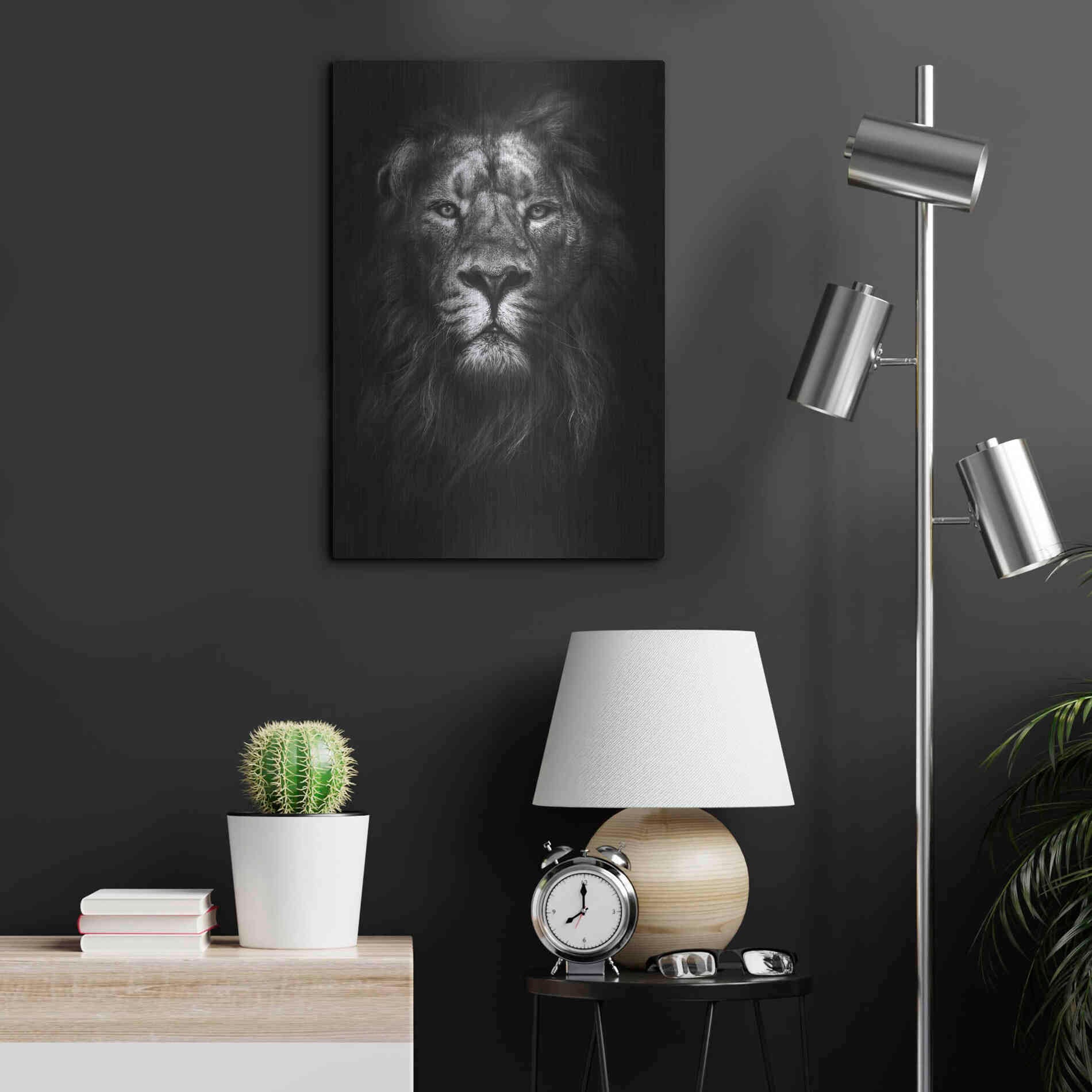 Luxe Metal Art 'King of Kings' by Design Fabrikken, Metal Wall Art,16x24