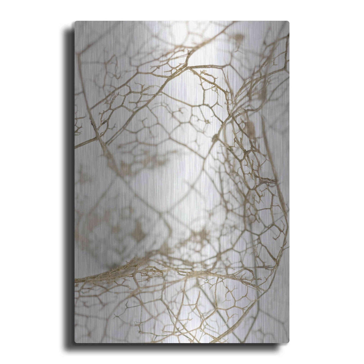 Luxe Metal Art 'Leaf Skeleton' by Design Fabrikken, Metal Wall Art