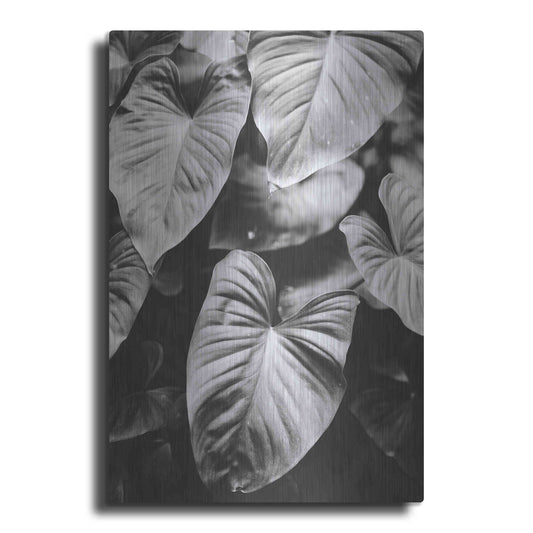 Luxe Metal Art 'Leaves of Grey' by Design Fabrikken, Metal Wall Art