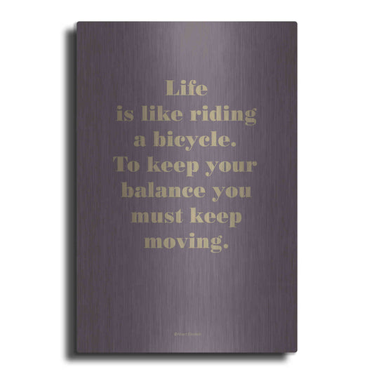 Luxe Metal Art 'Life is Like' by Design Fabrikken, Metal Wall Art