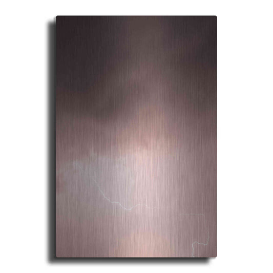 Luxe Metal Art 'Lightning Pink' by Design Fabrikken, Metal Wall Art