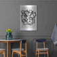 Luxe Metal Art 'Lines 1' by Design Fabrikken, Metal Wall Art,24x36