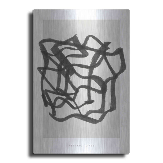 Luxe Metal Art 'Lines 1' by Design Fabrikken, Metal Wall Art