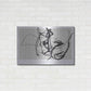 Luxe Metal Art 'Lines 2' by Design Fabrikken, Metal Wall Art,36x24