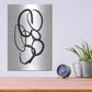 Luxe Metal Art 'Linked 1' by Design Fabrikken, Metal Wall Art,12x16