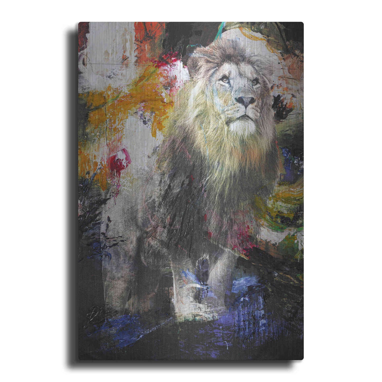 Luxe Metal Art 'Lion' by Design Fabrikken, Metal Wall Art
