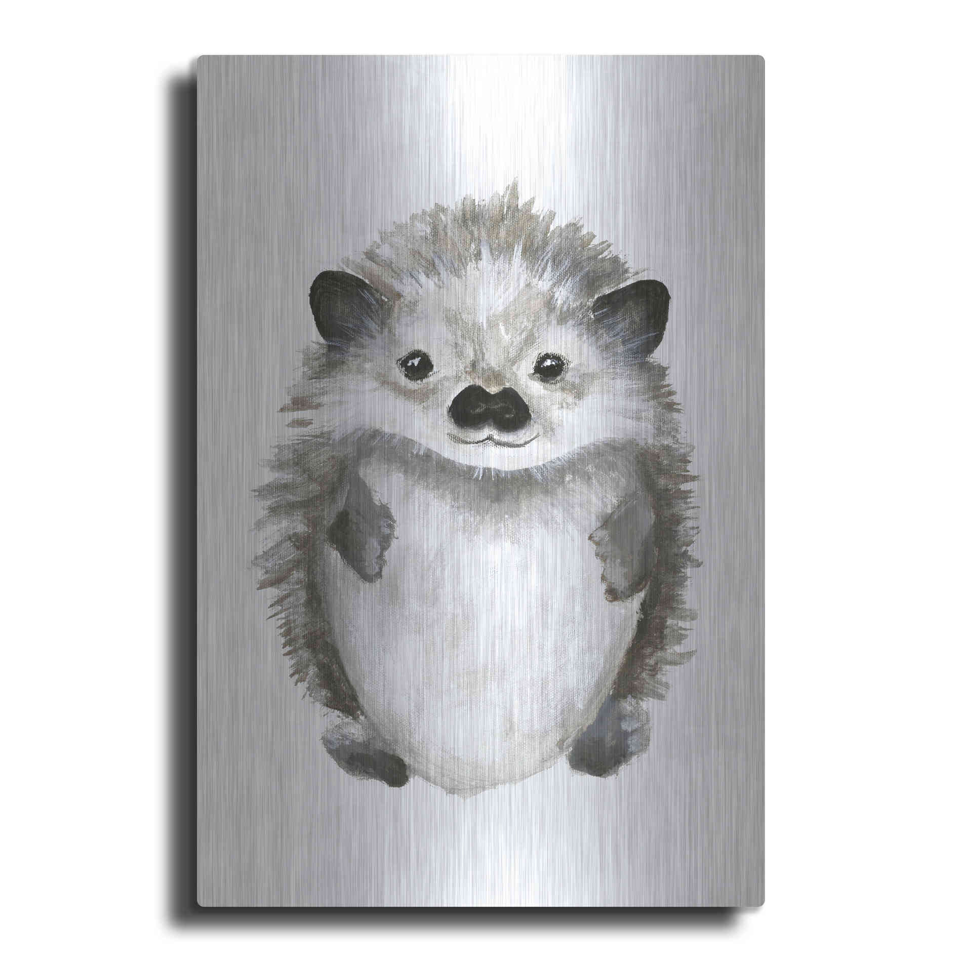 Luxe Metal Art 'Little Hedgehog' by Design Fabrikken, Metal Wall Art