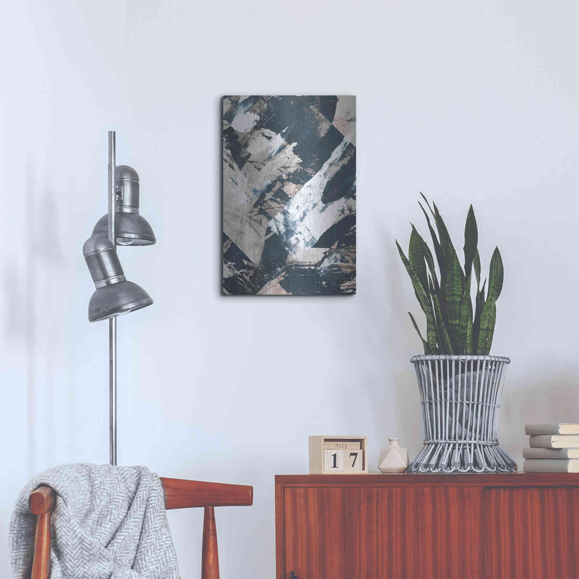 Luxe Metal Art 'Luma' by Design Fabrikken, Metal Wall Art,16x24