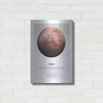 Luxe Metal Art 'Mars Light' by Design Fabrikken, Metal Wall Art,16x24