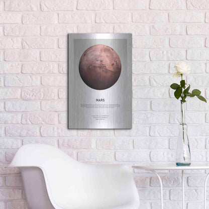 Luxe Metal Art 'Mars Light' by Design Fabrikken, Metal Wall Art,16x24