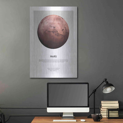 Luxe Metal Art 'Mars Light' by Design Fabrikken, Metal Wall Art,24x36