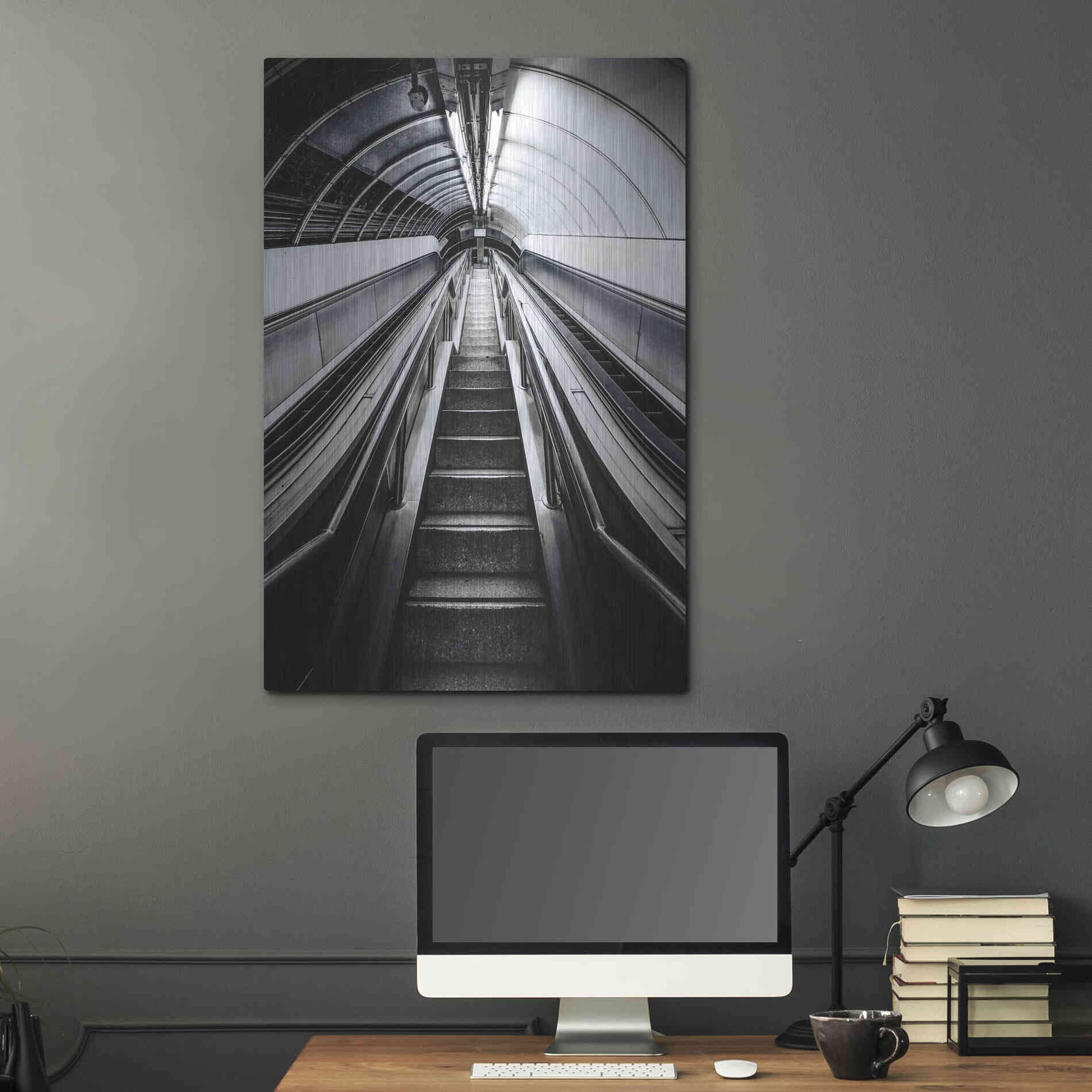 Luxe Metal Art 'Metro' by Design Fabrikken, Metal Wall Art,24x36