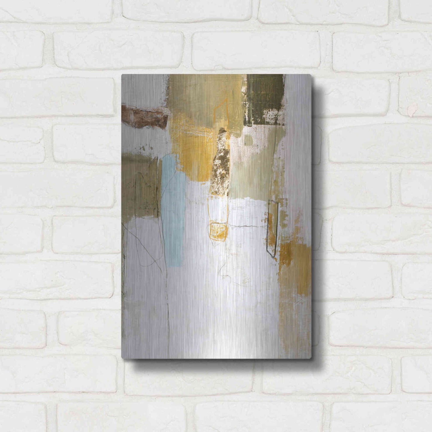 Luxe Metal Art 'Mingle 3' by Design Fabrikken, Metal Wall Art,12x16