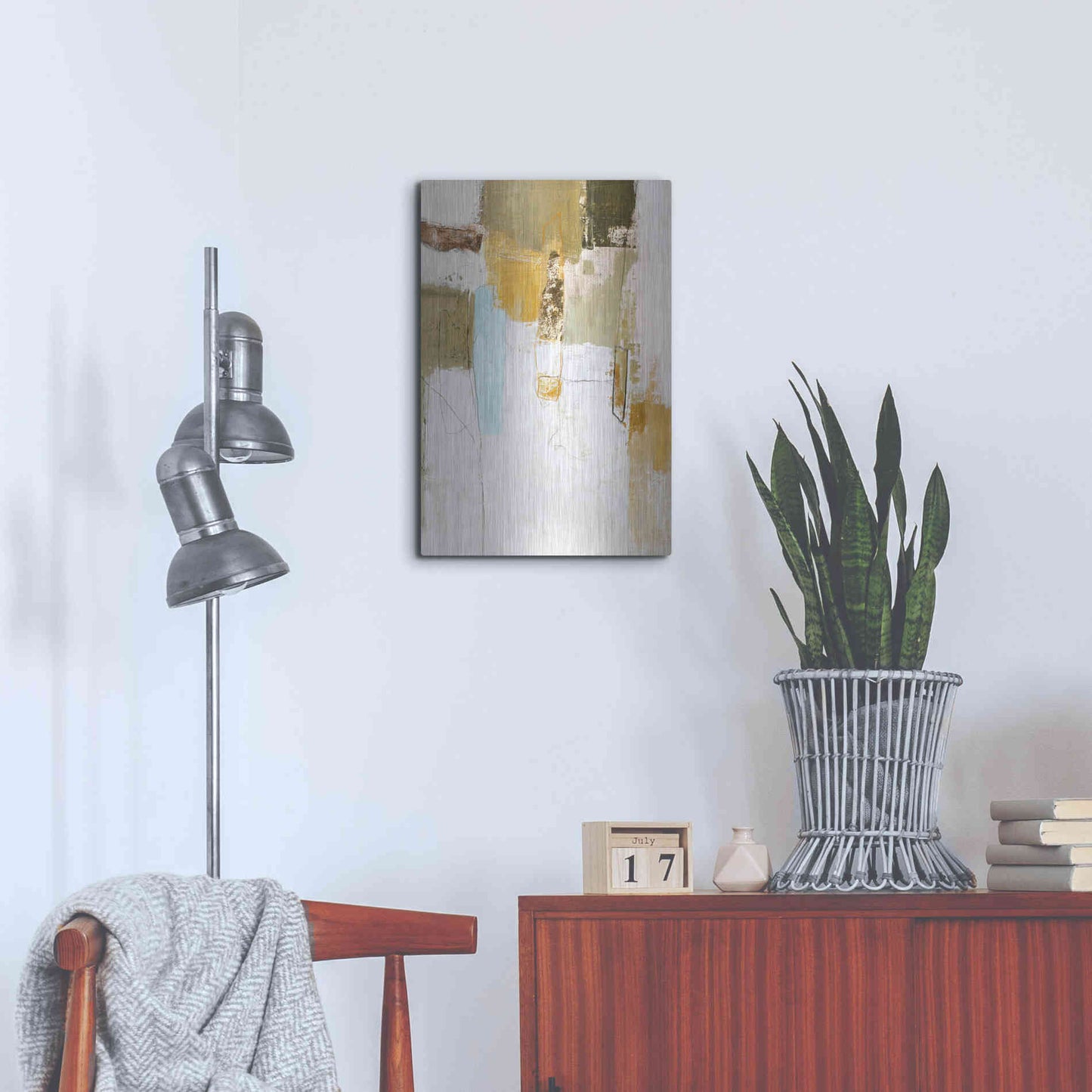 Luxe Metal Art 'Mingle 3' by Design Fabrikken, Metal Wall Art,16x24