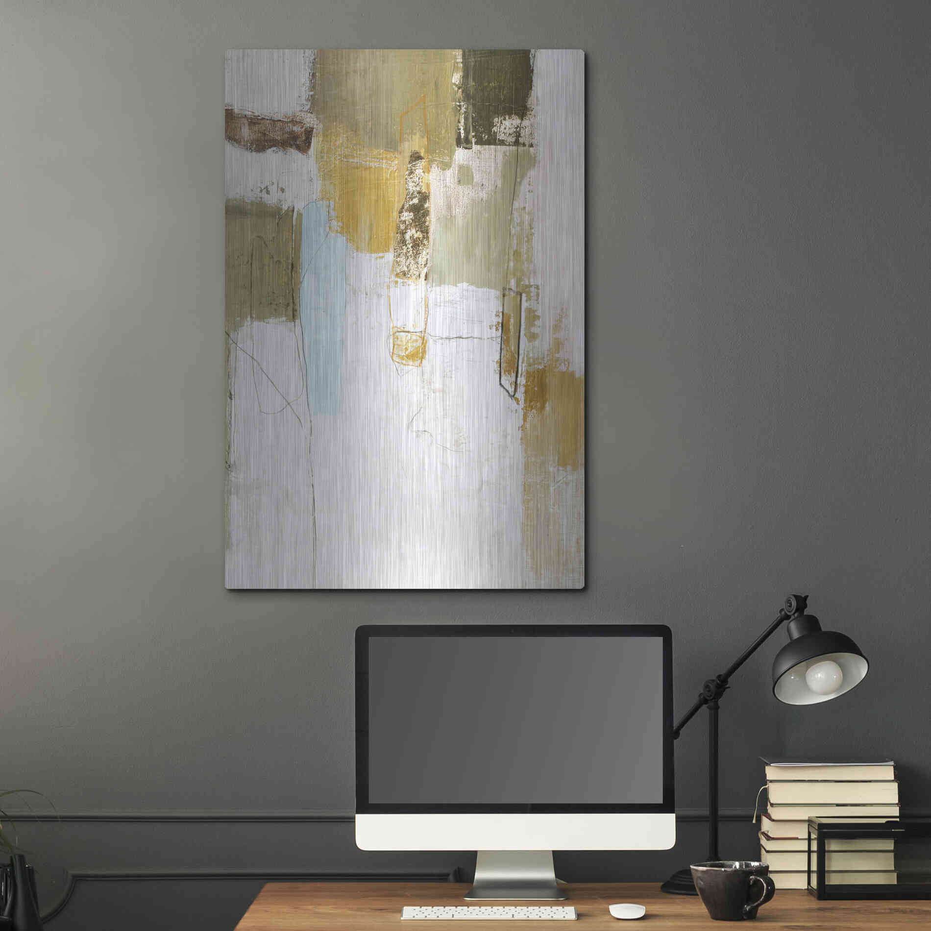 Luxe Metal Art 'Mingle 3' by Design Fabrikken, Metal Wall Art,24x36