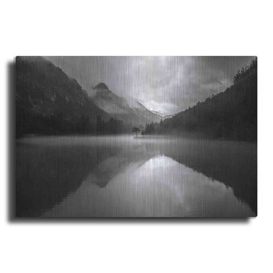 Luxe Metal Art 'Mountain Lake' by Design Fabrikken, Metal Wall Art