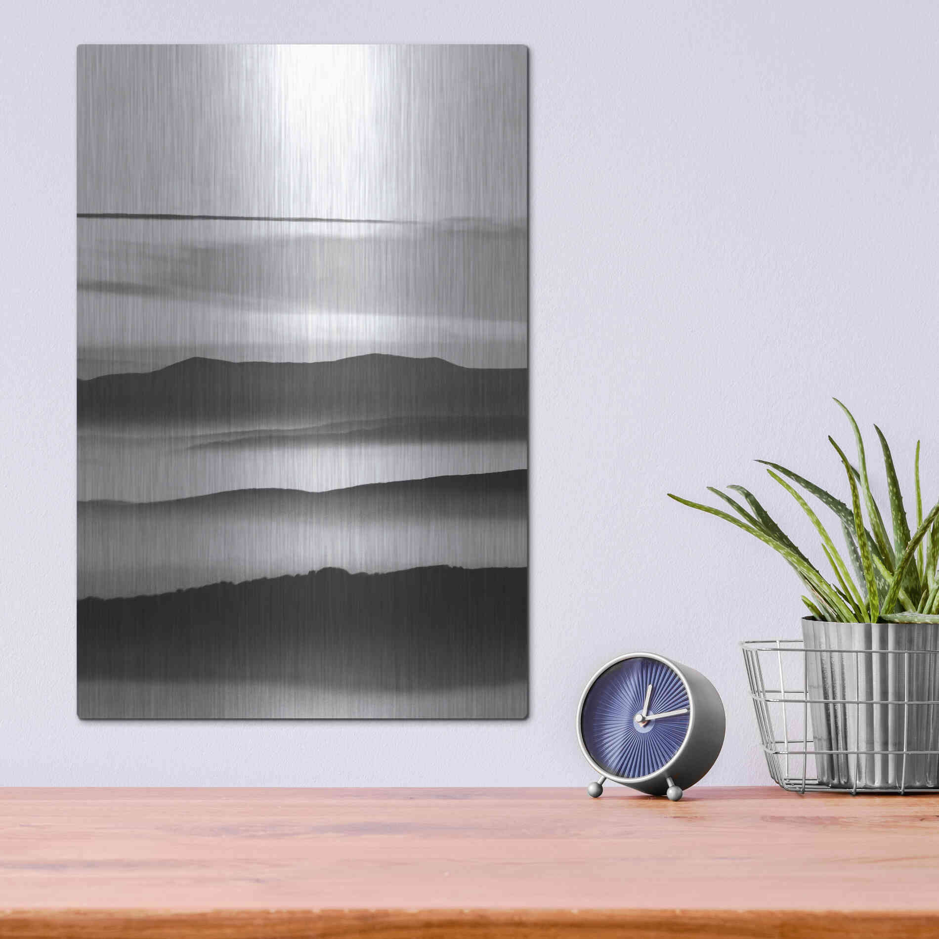 Luxe Metal Art 'Mystic Scenery 3' by Design Fabrikken, Metal Wall Art,12x16