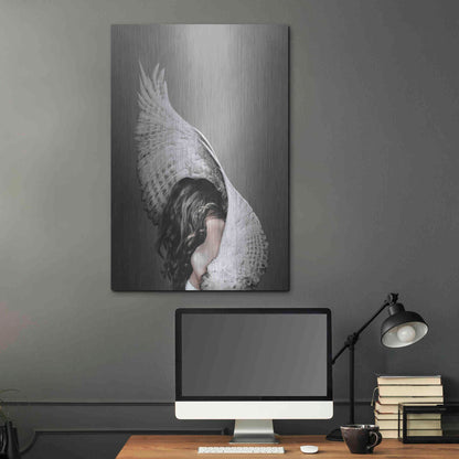 Luxe Metal Art 'Nike' by Design Fabrikken, Metal Wall Art,24x36